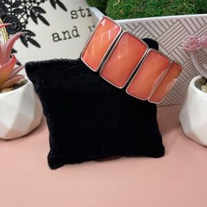 NY&Co Coral and Silver Bracelet